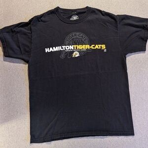 Hamilton Tiger Cats black T-shirt men's large